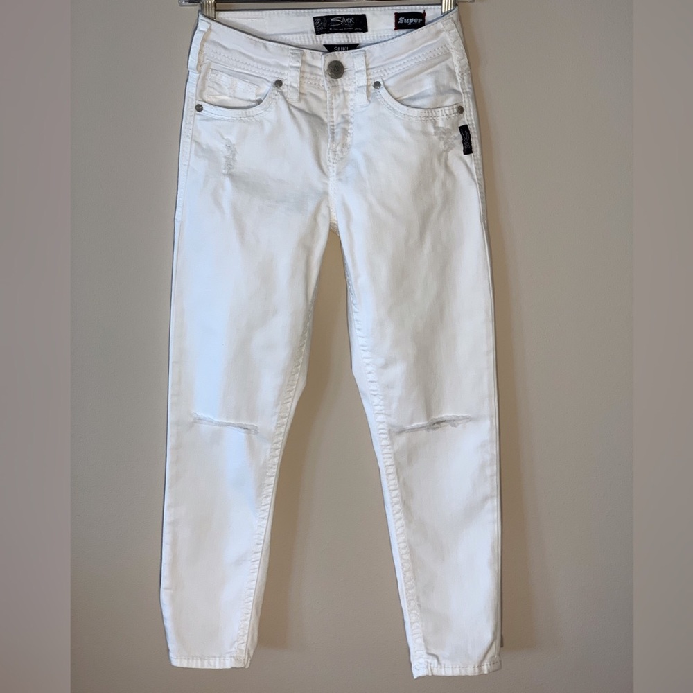Silver Jeans 25 x 24 Suki High Capri Stretch